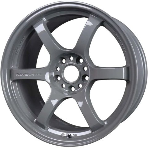 Gram Lights 57DR 17x9.0 +22 5x114.3 Glossy Gray Wheel
