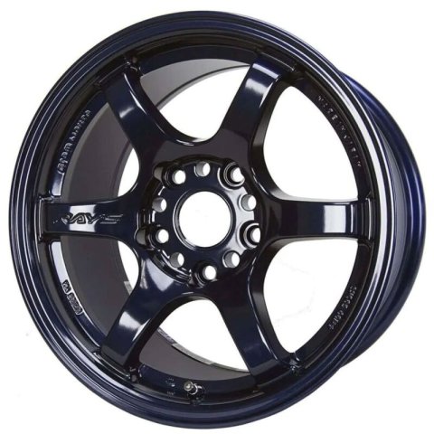 Gram Lights 57DR 18x10.5 +12 5x114.3 Dark Blue Chrome Wheel (Min Order Qty Of 20)