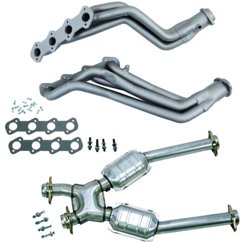 BBK 96-04 Ford Mustang 4.6L 2V (M/T Only) 1-5/8 Headers w/High Flow Catted X-Pipe (Ti Ceramic)