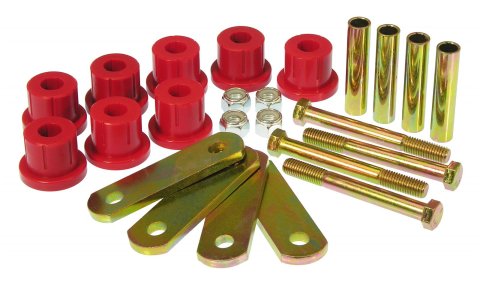 Prothane 67-81 Chevy Camaro HD Shackle Bushings - Red