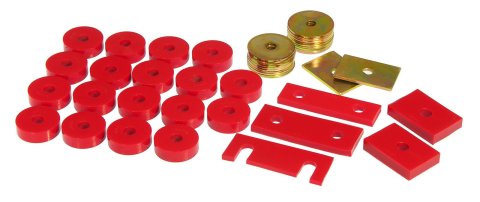 Prothane 55-57 Chevy Full Conv Only Body Mount - Red