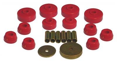 Prothane 79-88 Toyota Truck 4wd Body Mount Kit - Red