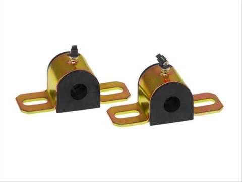 Prothane Universal Greasable Sway Bar Bushings - 25MM - Type B Bracket - Black
