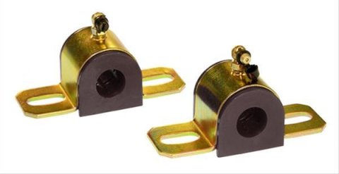 Prothane Universal 90 Deg Greasable Sway Bar Bushings - 13/16in - Type B Bracket - Black