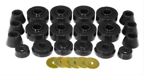 Prothane 78-79 Ford Bronco Body Mount Kit - Black