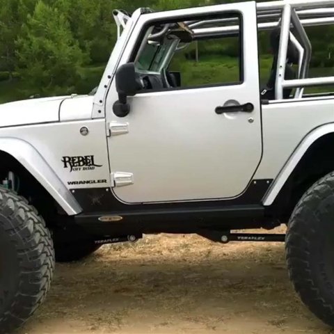 Rock Slide 07-18 Jeep JK 2 Door Step-Slider Rocker Guards