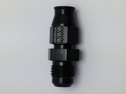 Fragola -6AN Male x 1/4in Tube AN Adapter Fitting Black