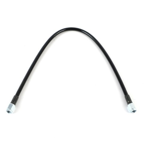 Fragola -3AN Black Covered Assembly Straight x Straight 18in