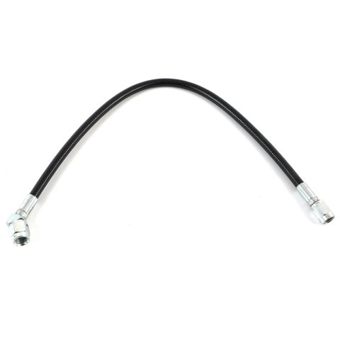 Fragola -3AN Black Covered Assembly Straight x 45 Degree 14in