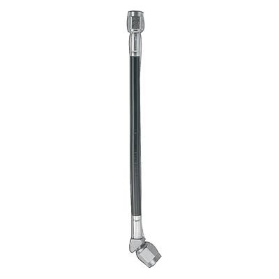 Fragola -3AN Black Covered Assembly Straight x 45 Degree 16in