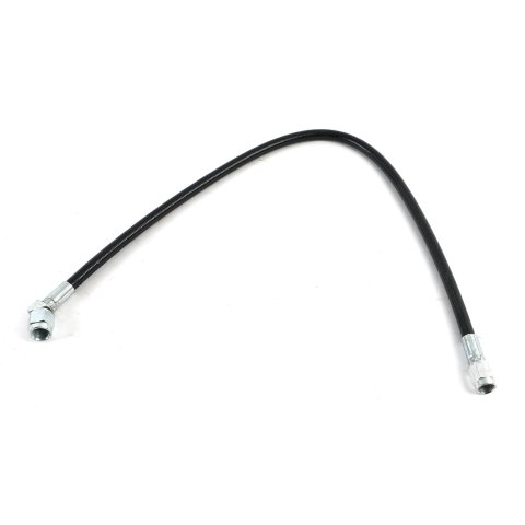 Fragola -3AN Black Covered Assembly Straight x 45 Degree 18in