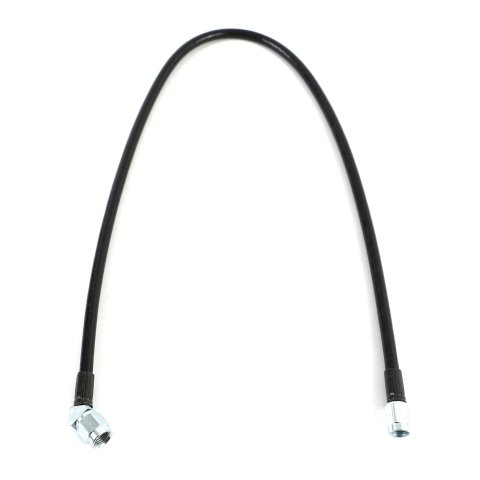 Fragola -3AN Black Covered Assembly Straight x 45 Degree 24in