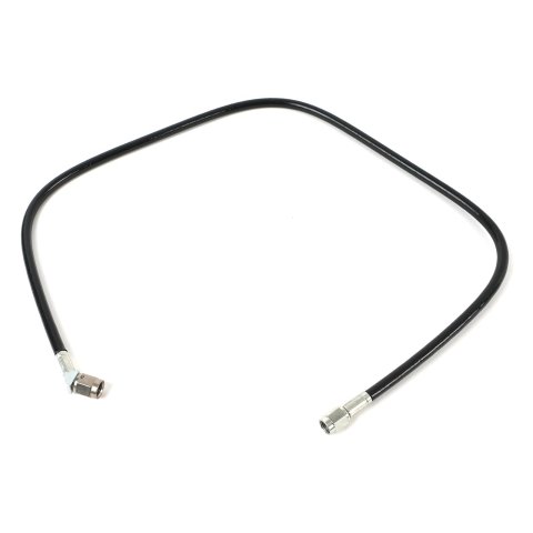 Fragola -3AN Black Covered Assembly Straight x 45 Degree 30in