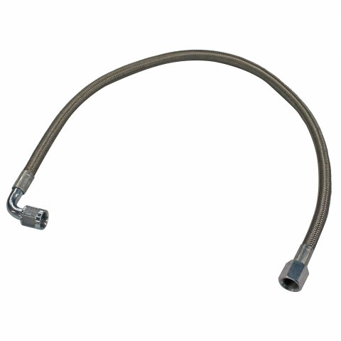 Fragola -6AN Hose Assembly Straight x 90 Degree Steel Nut 24in