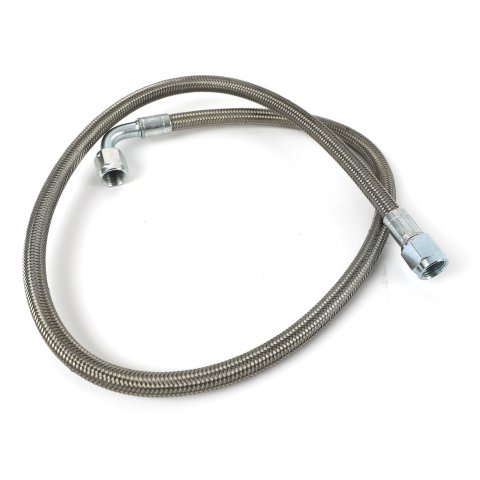 Fragola -6AN Hose Assembly Straight x 90 Degree Steel Nut 36in