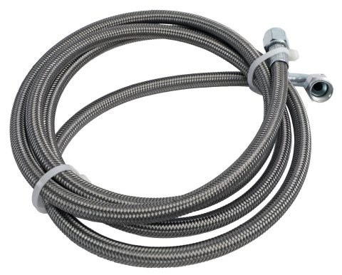 Fragola -6AN Hose Assembly Straight x 90 Degree Steel Nut 84in