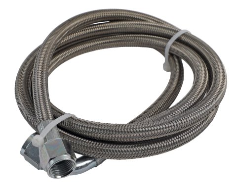 Fragola -8AN Hose Assembly Straight x 90 Degree Steel Nut 84in
