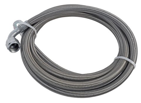 Fragola -8AN Hose Assembly Straight x 90 Degree Steel Nut 96in