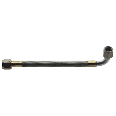 Fragola -8AN Hose Assembly Straight x 90 Degree Alum Nut 12in