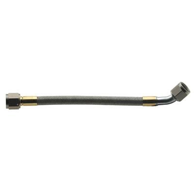 Fragola -8AN Hose Assembly Straight x 45 Degree Steel Nut 96in