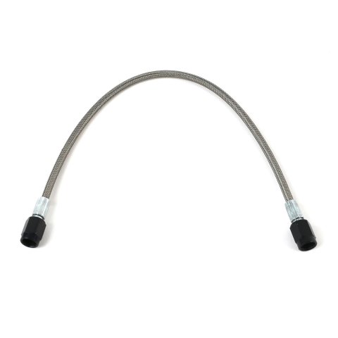 Fragola -2AN Brake Line w/ -3AN Black Alum. Nuts 12in