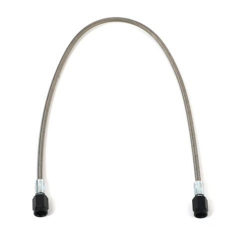 Fragola -2AN Brake Line w/ -3AN Black Alum. Nuts 18in