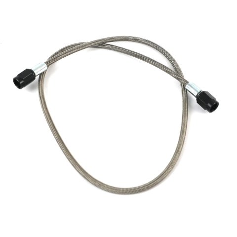 Fragola -2AN Brake Line w/ -3AN Black Alum. Nuts 24in