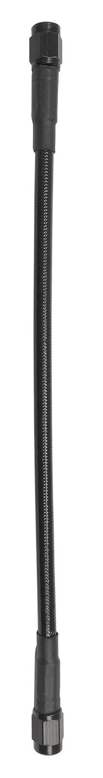 Fragola -3AN Ext Black Covered Assembly Straight x Straight 18in