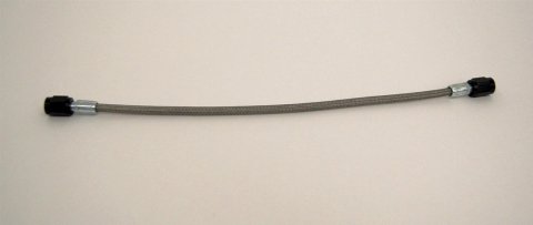 Fragola -4AN PFTE Hose Assembly Straight x 90 Degree 14in