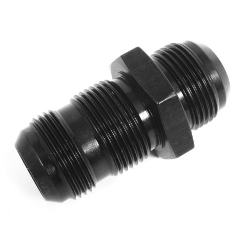 Fragola -16AN Straight Bulkhead - Black