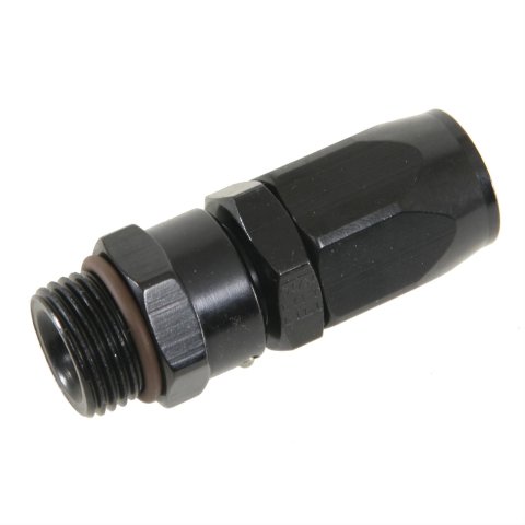 Fragola -8AN Straight x 3/4-16 (8) Hose End - Black