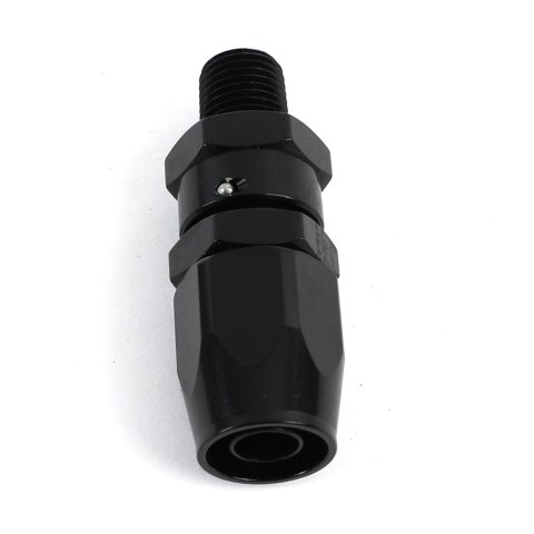 Fragola -8AN Straight Hose End x 1/4 NPT - Black