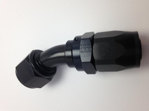 Fragola -6AN Nut x -8AN Hose 30 Degree Expanding Hose End - Black