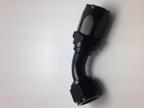 Fragola -6AN Nut x -8AN Hose 60 Degree Expanding Hose End - Black