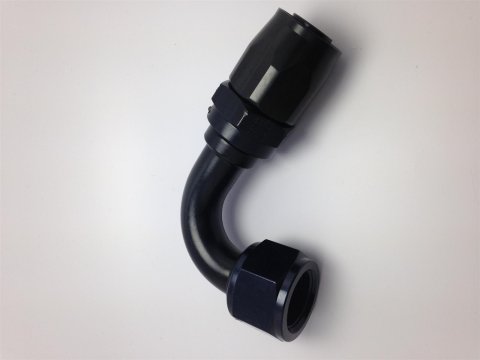 Fragola -12AN Fem x -16AN Hose 120 Degree Expanding Hose End - Black