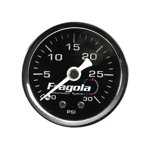 Fragola Fuel Pressure Gauge 0-30 PSI Dry
