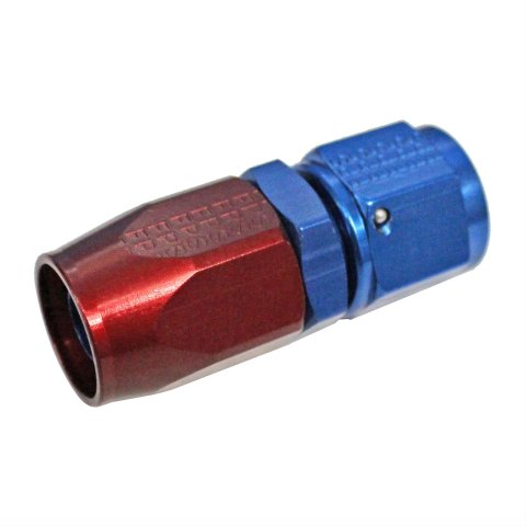 Fragola -10AN Straight Power Flow Hose End - Blue/Red