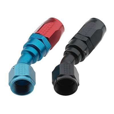 Fragola -16AN x 30 Degree Pro-Flow Hose End - Blue/Red