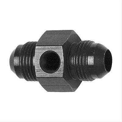 Fragola Inline Gauge Adapter -8AN x -8AN Male - Black