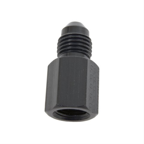 Fragola -4ANx 1/8 FPT Gauge Adapter-Straight - Black