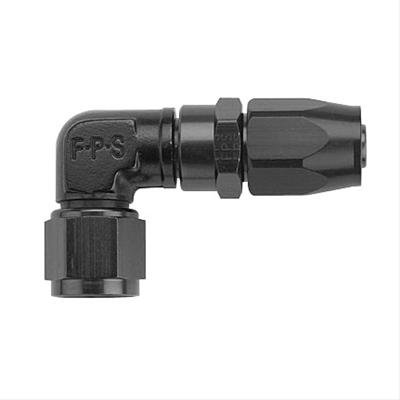 Fragola -8AN x 90 Degree Low Profile Forged Hose End - Black