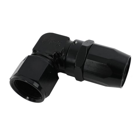 Fragola -12AN x 90 Degree Low Profile Forged Hose End - Black