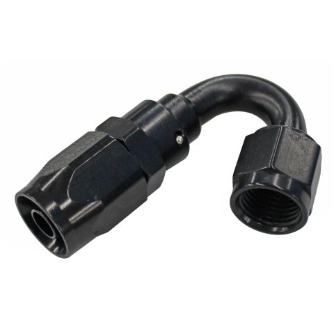 Fragola -6AN x 150 Degree Power Flow Hose End - Black