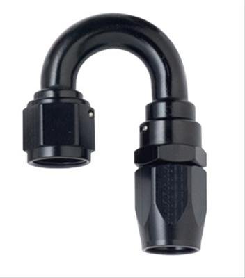Fragola -6AN x 180 Degree Power Flow Hose End - Black