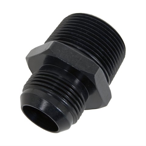 Fragola -16AN x 1-1/4 NPT Straight Adapter - Black