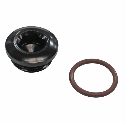 Fragola -12AN (1 1/16-12) Socket Hex Port Plug - Black