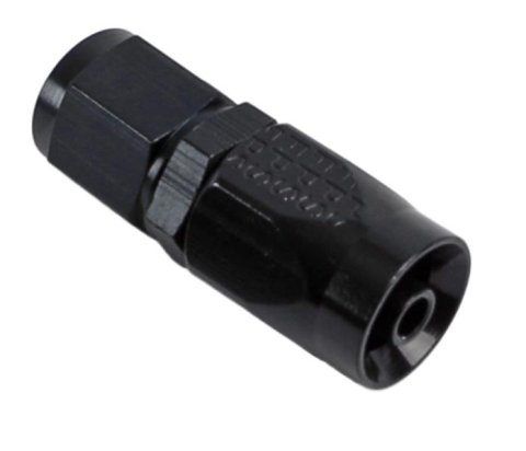 Fragola -4AN Straight Power Flow Hose End - Black