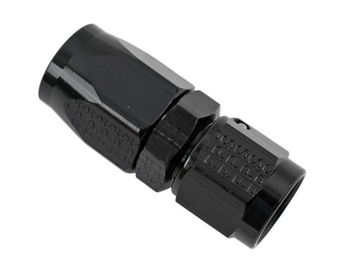 Fragola -6AN Straight Power Flow Hose End - Black