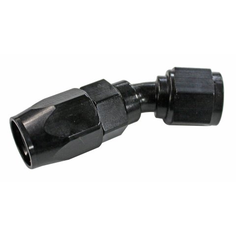 Fragola -8AN x 30 Degree Power Flow Hose End - Black