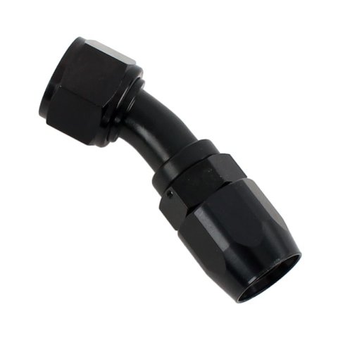 Fragola -12AN x 30 Degree Power Flow Hose End - Black